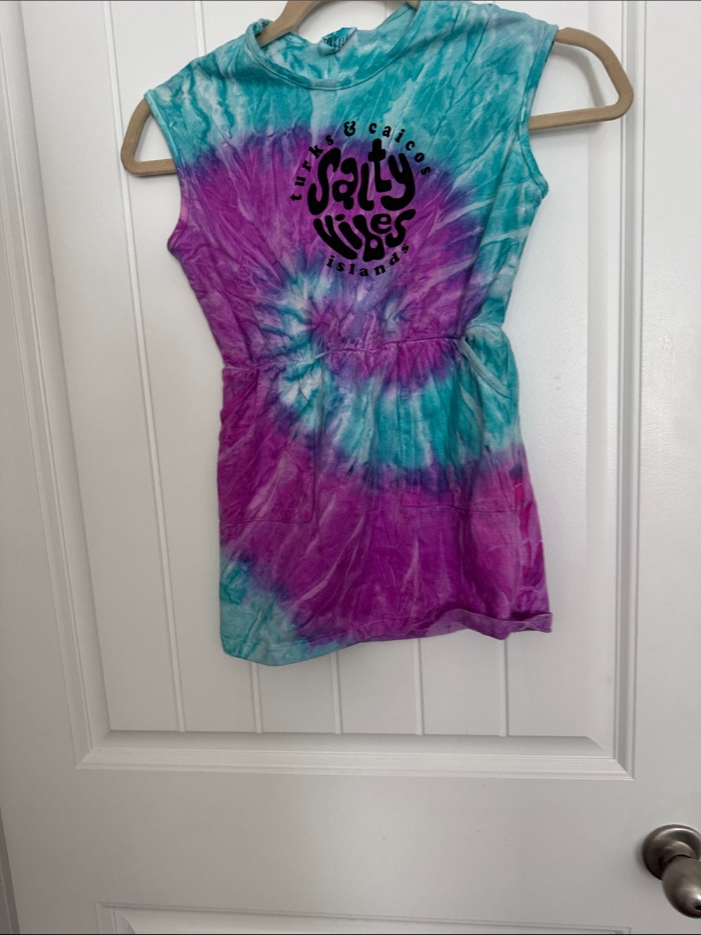 happy kids Tie-Dye Tank Top - Teal & Purple